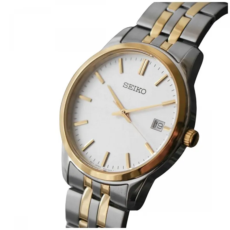 Seiko Classic Silver Dial Two-tone Men's Watch- SUR402P1